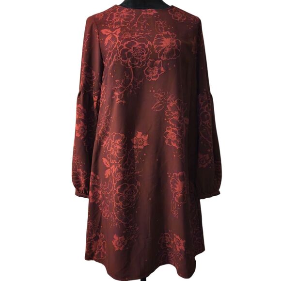 VTG Merona Slip Dress M Dark Academia Witchy Blood Red Silky Goblin Cottage - Picture 1 of 11